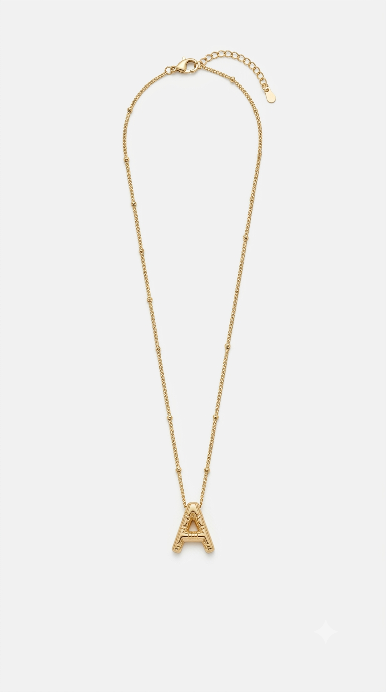 A Letter Pendant Necklace