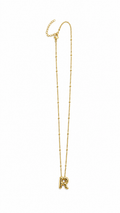 R Letter Pendant Necklace