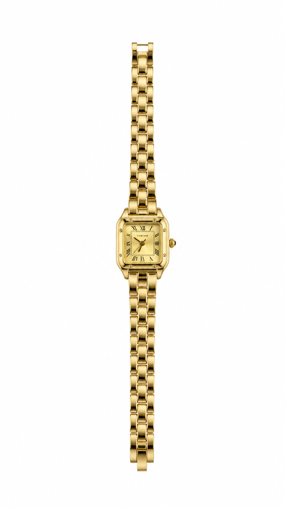 Classic Gold Square Roman Dial Watch